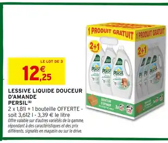 Intermarché Persil Lessive Liquide Douceur d'Amande offre