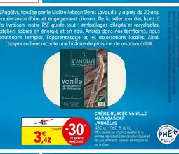Intermarché L'ANGÉLYS Crème glacée Vanille gousses entières de Madagascar offre