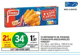 Intermarché FINDUS Fish and Chips Bâtonnets offre