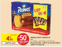 Intermarché Prince Prince Goût Chocolat offre