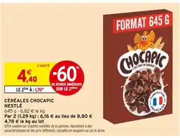 Intermarché NESTLÉ Céréales chocapic offre