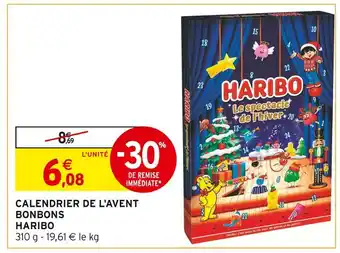 Intermarché HARIBO Calendrier de l'avent bonbons offre