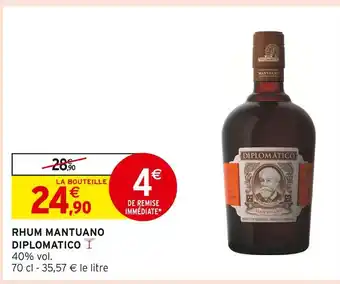 Intermarché DIPLOMATICO Rhum Mantuano offre