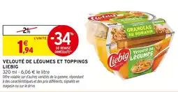 Intermarché LIEBIG Velouté de légumes et toppings offre