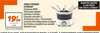 Netto KITCHENCHEF Fondue 8 personnes offre