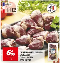Netto CANARDS D'AUZAN Cœurs de canard assaisonnés en salaisons offre