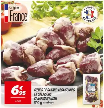 Netto CANARDS D'AUZAN Cœurs de canard assaisonnés en salaisons offre