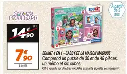 Netto Edukit 4 en 1 - gabby et la maison magique offre