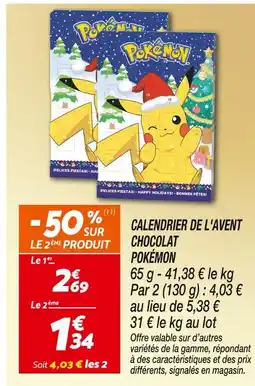 Netto POKÉMON Calendrier de l'Avent Chocolat offre