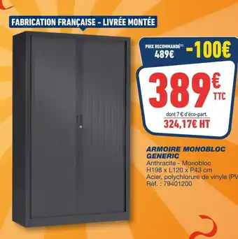 Armoire monobloc generic
