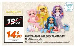 Netto RAINBOW HIGH POUPÉE JUNIOR PYJAMA PARTY offre