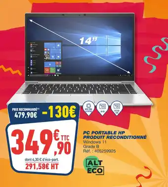 HP PC Portable Produit Reconditionné