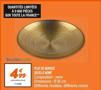Netto Decille Home Plat de service offre