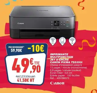 Bureau Vallée CANON Imprimante multifonction jet d'encre pixma ts5350i offre