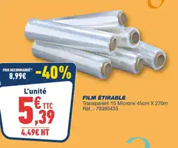 Bureau Vallée Film étirable offre