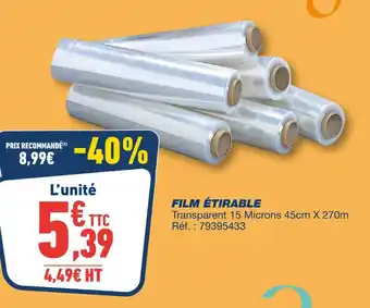 Bureau Vallée Film étirable offre