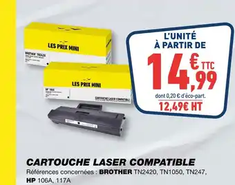 Bureau Vallée Cartouche Laser Compatible TN2420 offre