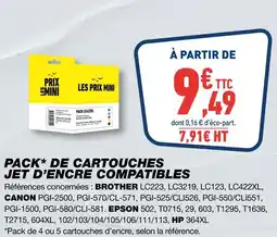 Bureau Vallée Pack de cartouches jet d'encre compatibles offre