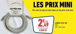 Bureau Vallée Câble RJ45 5M offre