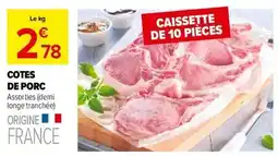 Carrefour Drive Cotes de porc offre