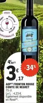 E.Leclerc Aop fronton rouge comte de negret offre