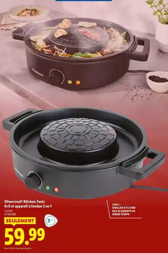 Silvercrest kitchen tools - gril et appareil à fondue 2 en 1
