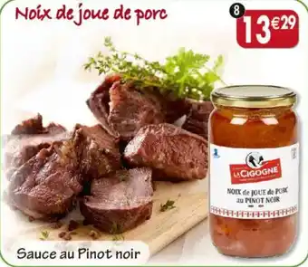 Maximo Noix de joue de porc au Pinot noir Produits de la Cigogne offre