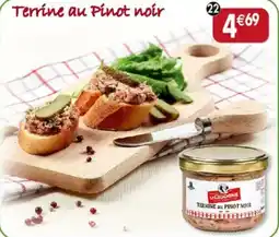 Maximo Terrine au Pinot noir Produits de la Cigogne offre