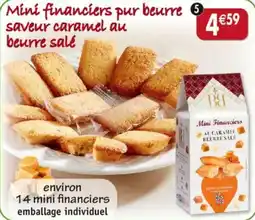 Maximo Mini financiers pur beurre saveur caramel au beurre salé Biscuiterie de Bourgogne offre