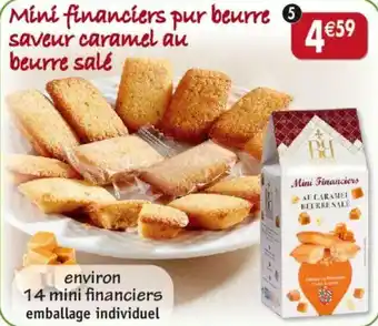 Maximo Mini financiers pur beurre saveur caramel au beurre salé Biscuiterie de Bourgogne offre