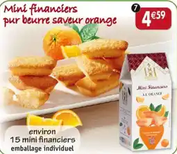 Maximo Mini financiers pur beurre saveur orange Biscuiterie de Bourgogne offre