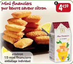 Maximo Mini financiers pur beurre saveur citron Biscuiterie de Bourgogne offre