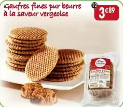 Maximo Gaufres fines pur beurre à la saveur vergeoise Biscuiterie Bourdon offre