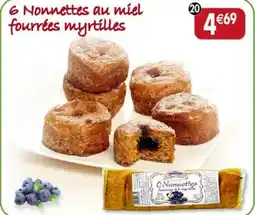 Maximo 16 Nonnettes au miel fourrées à la myrtille Fortwenger offre