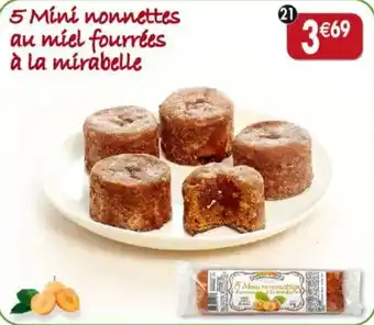 Maximo 5 Mini nonnettes au miel fourrées à la mirabelle Fortwenger offre