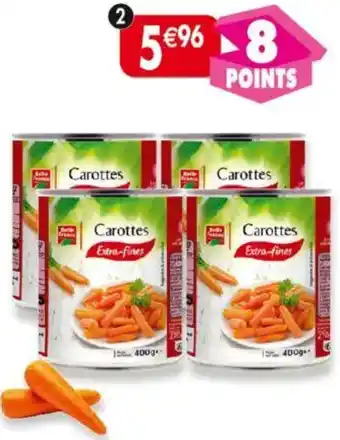 Maximo Lot de 4 boîtes 1/2 de jeunes carottes extra-fines Belle France offre