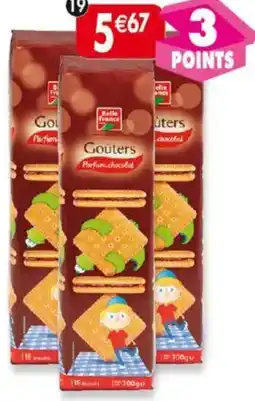 Maximo Lot de 3 paquets de 16 goûters carrés parfum chocolat Belle France offre