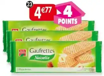 Maximo Lot de 3 paquets de gaufrettes double fourrage noisette Belle France offre