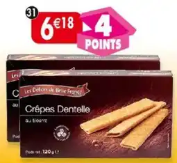 Maximo Lot de 2 paquets de crêpes dentelle au beurre Les Délices de Belle France offre