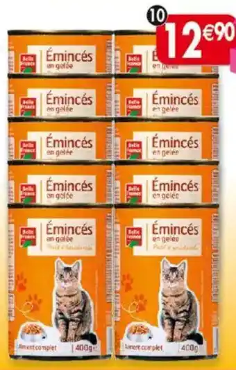 Maximo Lot de 10 boîtes 1/2 d'émincés en gelée pour chat Belle France offre