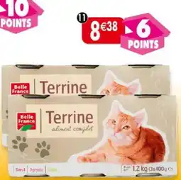 Maximo Lot de 2x3 boîtes 1/2 de terrines pour chat Belle France offre