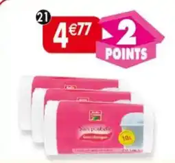 Maximo Lot de 3x 20 sacs poubelle à lien 10 litres Belle France offre