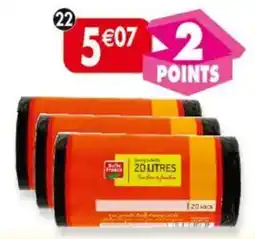 Maximo Lot de 3 x 20 sacs poubelle à lien 20 litres Belle France offre