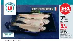 Super U Truite portion filiere u offre