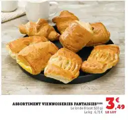 Super U Assortiment viennoiseries fantaisies offre