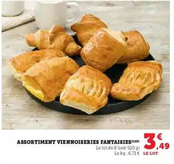 Super U Assortiment viennoiseries fantaisies offre