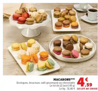 Super U Macarons offre