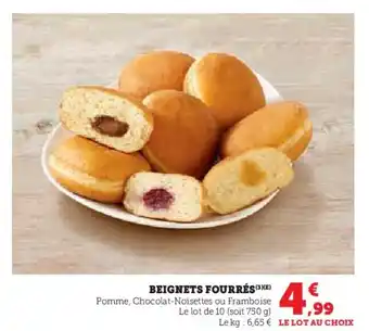 Super U Beignets fourrés offre