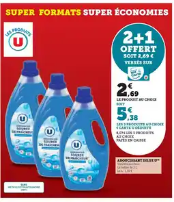 Super U Adoucissant dilue u offre