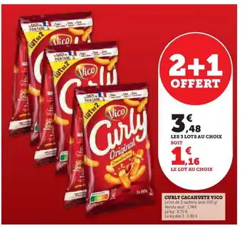 Super U VICO Curly cacahuete offre